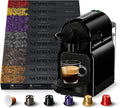 Nespresso MACCHINA INISSIA E 100 CAPSULE – Inissia EN80B Macchina Caffè di De'Longhi con 100 Capsule Caffè Selezione Ispirazione Italiana, Riciclabile, Linea Original