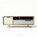 Mobile TV in legno con cassetto e ripiano per soggiorno – 150 x 40 x 50 cm