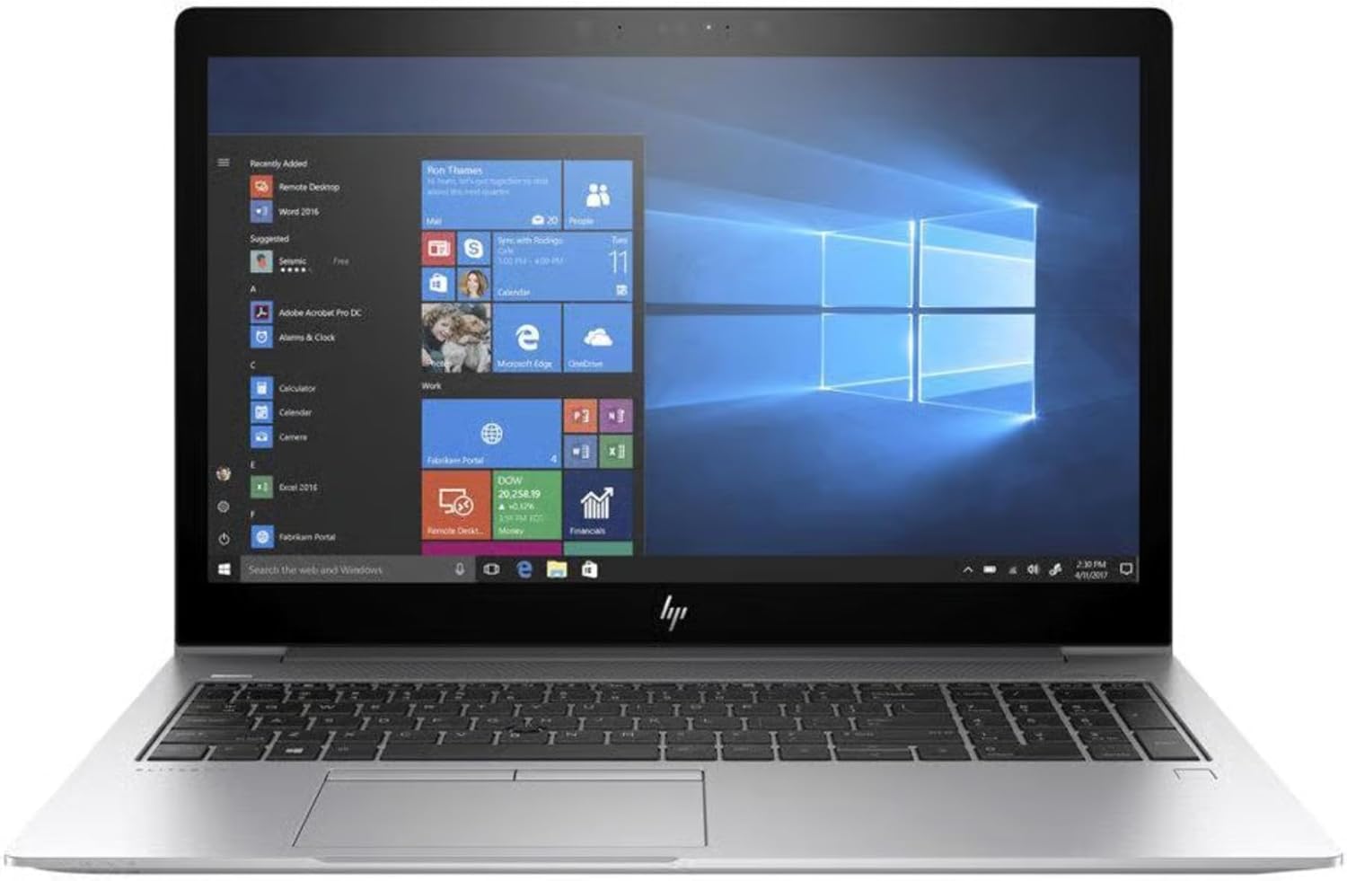 HP EliteBook 850 Pc Portatile Intel i5-7300U Dual Core 2.5Ghz Display 15.6 Ram 8 GB 256 GB SSD, Notebook Silver (Ricondizionato)