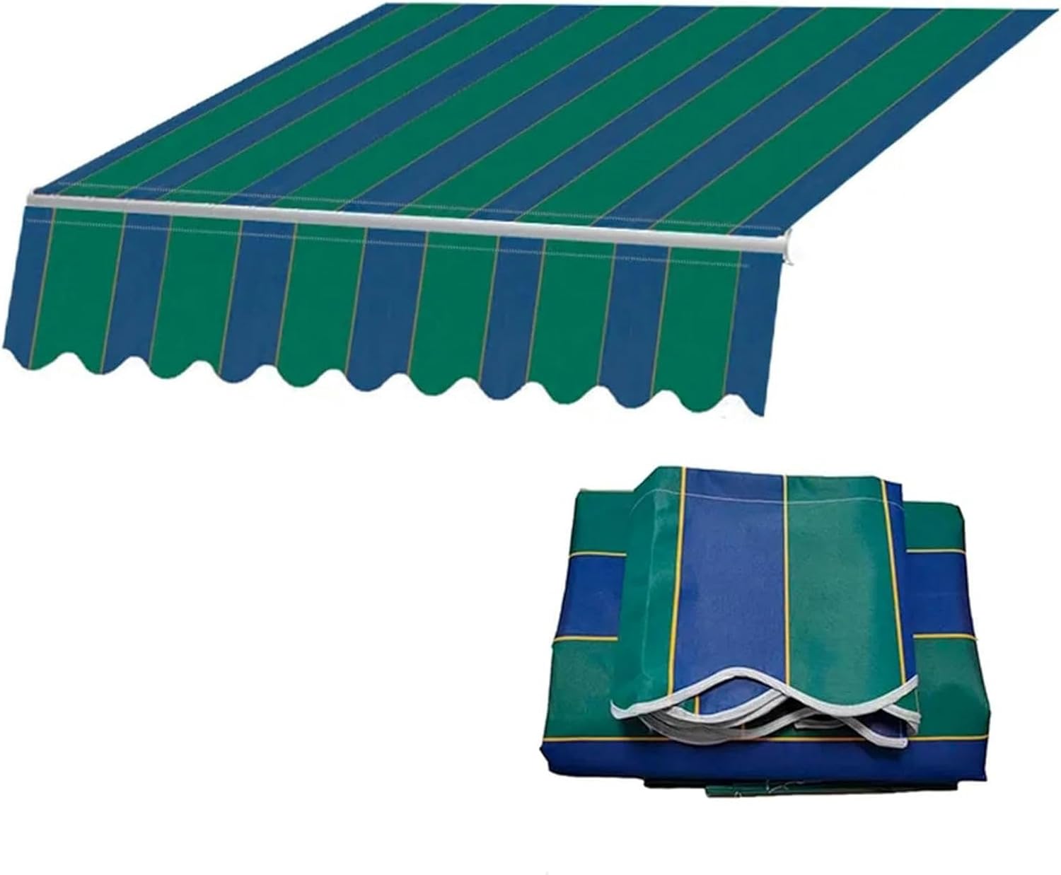 Tenda da Sole di Ricambio in Tessuto, Copertura Superiore, Tenda da Sole Retrattile, Tenda da Sole in Tela per Esterni, Finestra, Porta, Tenda da Sole, Tessuto di Ricambio in Poliestere a st
