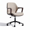 Sedia da ufficio girevole con braccioli in tessuto – 60 x 60 x 90 cm