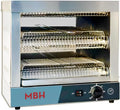 MBH - Tostapane Professionale INOX Elettrico Doppio Ristorazione. Tostapane industriale 2 Livelli per Bar e Buffet.