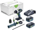 Festool Trapano avvitatore a batteria QUADRIVE TDC 18/4 5,0/4,0 I-Plus