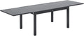 Outsunny Extendable Garden Table for 8-10 People with Aluminium Frame, 135-270 x 90 x 75 cm, Grey