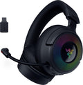 Razer Kraken V4 - Cuffia da gioco wireless (connettività a 3 modalità, Driver TriForce da 40mm, illuminazione del auricolare RGB a 9 zone, regolazione del mix e del volume, THX Spatial Audio) Nero