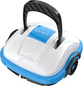 WYBOT Robot Piscina Fuori Terra per Piscina da 50m², Robottino Pulitore con Doppia Motricità e Parcheggio Autonomo | Robot Piscina Pulitore Senza Fili con Batteria Bianco