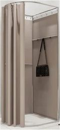 Include un camerino con struttura in metallo e un negozio di abbigliamento temporaneo. Spogliatoio facile da montare(A,70x70x180cm)