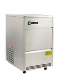 METRO Professional Macchina per cubetti di ghiaccio GIM1026B, acciaio inox, 170 W, 26 kg / 24 h, forma vuota cilindrica, argento (42 x 51.4 x 65.5 cm)