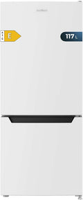 Cecotec Frigorifero Combinato Bolero CoolMarket Combi 117 DF White E. 205L, Combi, Fast Cooling/Freezing, Display Interno, Porta Reversibile, LED Interno, Misure 47x49x114cm, Design Elegante e Moderno(Bianco)