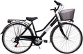 Cicli Tessari - bicicletta da donna bici da passeggio city bike ruota 28 trekking cambio 6 velocita' con cesto anteriore