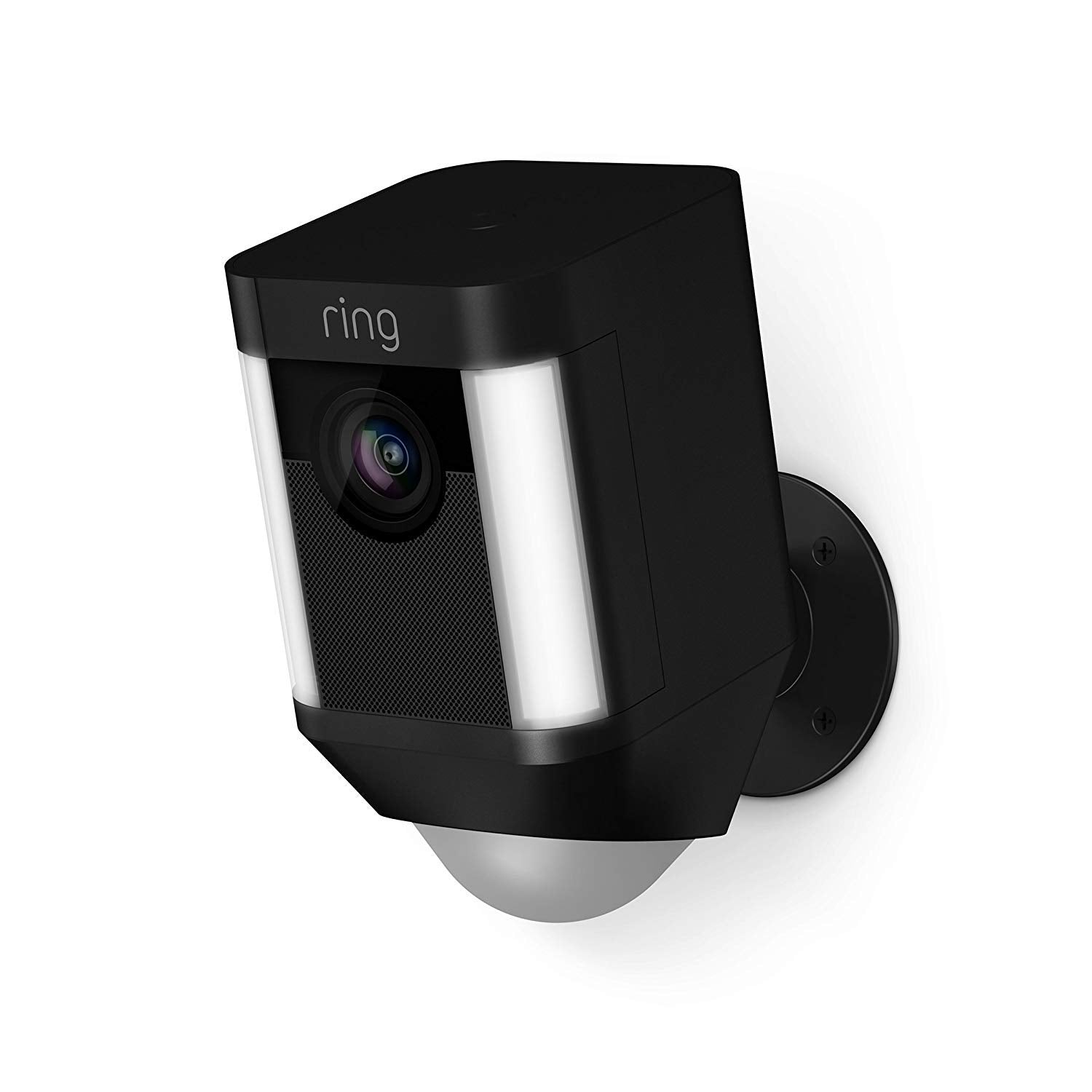 Ring Spotlight Cam Battery | Videocamera di sicurezza HD con faretto LED, allarme acustico, comunicazione bidirezionale, alimentata a batteria
