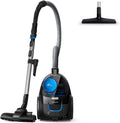 Philips PowerPro Compact Aspirapolvere senza sacchetto – 900W, PowerCyclone 5, Raccolta polvere 99,9%, Filtro Allergy H13, Ugello TriActive, Smaltimento igienico (FC9331/09)(Nero)