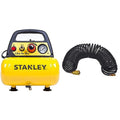 Stanley D 200 Compressore 6 Lt 1,5Hp, Pressione Max 8 Bar/116 Ps, Rumorosità 97 Db, ‎38 x 38 x 35 cm, 9 Kg  Tubo Spiralato 10 Metri Attacco Rapido : Amazon.it: Fai da te
