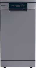 Candy Brava CDPH 2D1047S Lavastoviglie Slim a Libera Installazione, 10 Coperti, 5 Programmi, Ciclo Rapido, Classe E, AxLxP 85x45x58 cm, Argento [Classe di efficienza energetica E](Argento)
