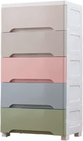 Storage Containers Storage Closet Thick Plastic Children's Wardrobe with Multilayer Finish, 7 Layers-One Size